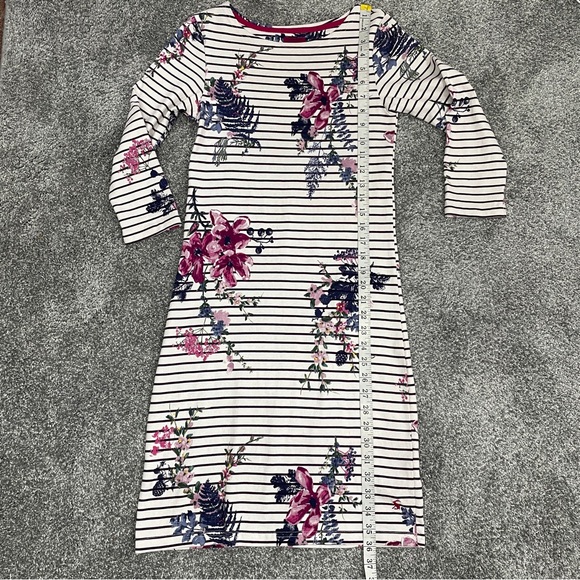 Joules Riviera Harvest Floral Plum Stripe Dress - Picture 12 of 16